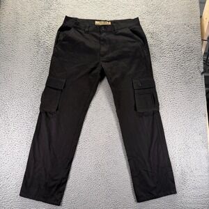 Red Snap Pant Mens 36x32 Black Cotton Cargo Straight Workwear Utility Technician